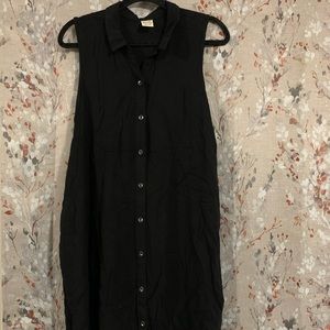 Black, button up dress! Excellent condition.